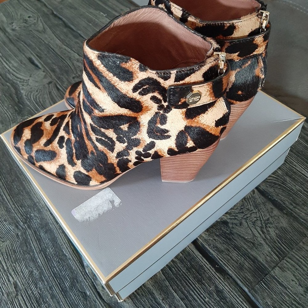 Louise Et Cie Women's Zeopard Leather Boots Sz 9M